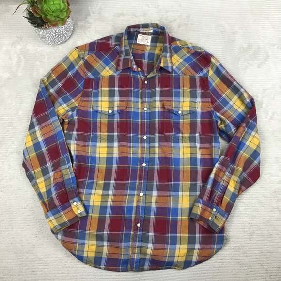 Lucky Brand Other - Lucky Brand Classic Fit Plaid Snap Up Shirt